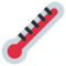 Thermometer emoji on Twitter